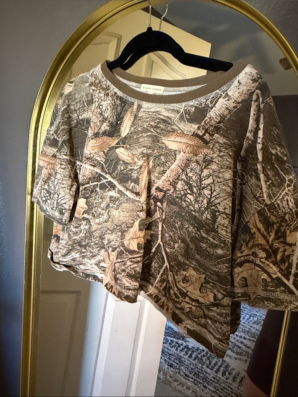 Gilded Intent Camouflage Crop Top